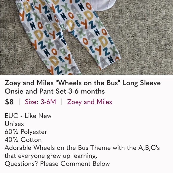 Zoey and miles sets 3-6 months - Picture 6 of 6